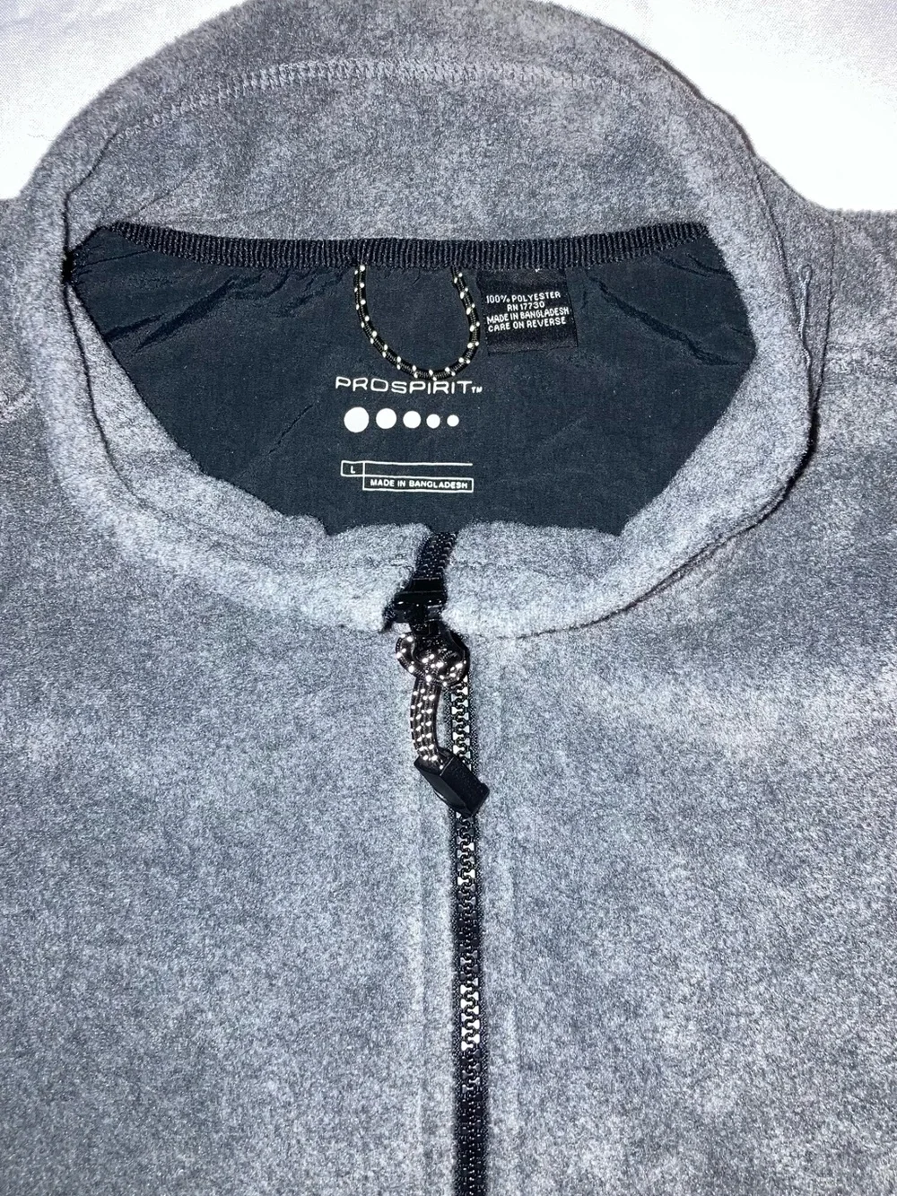 Prospirit Dark Gray Half-Zip Fleece Pullover